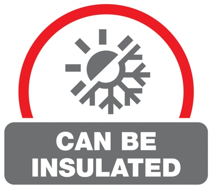 Can be insulated