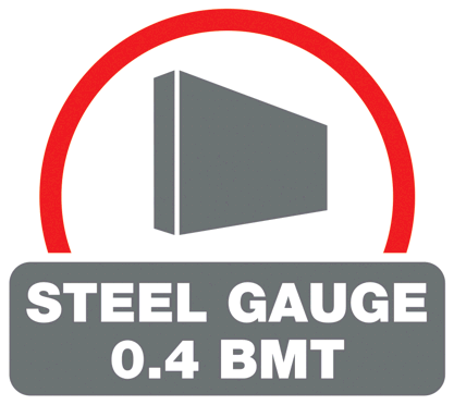 Steel gauge 0.4 BMT
